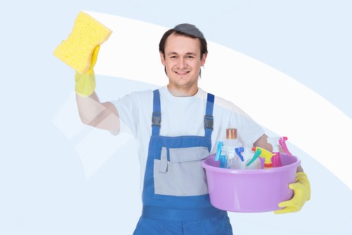 Detailed post-construction cleaning in a South Kensington flat