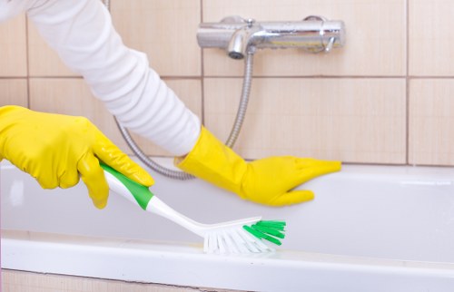 Detailed cleaning of stone or tiled flooring in South Kensington
