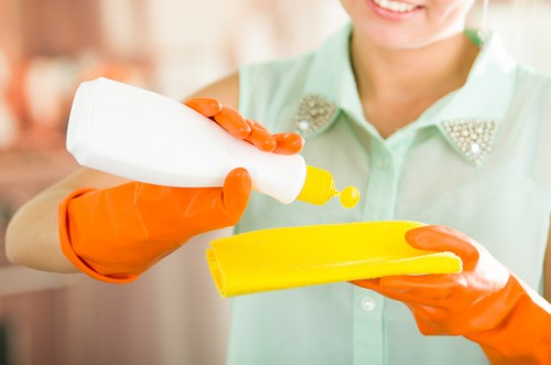 Local cleaners preparing a Southkensington apartment for new occupants