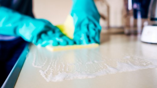 Low-moisture commercial carpet cleaning for a South Kensington business premises
