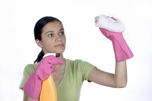 Professional cleaners maintaining a Southkensington business workspace